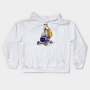 Hobbes Ride Mini Car Kids Hoodie